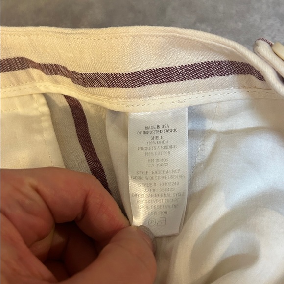 Theory Nadeema wide leg crop striped pants - Picture 5 of 6